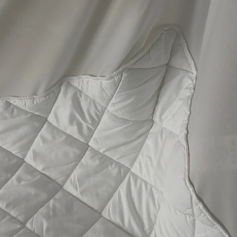 Elegant White Quilted Mattress Protector